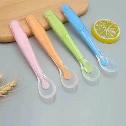 Gentle Silicone Toddler Spoon: Safe and Soft Feeding Tool for Infants and Young Children