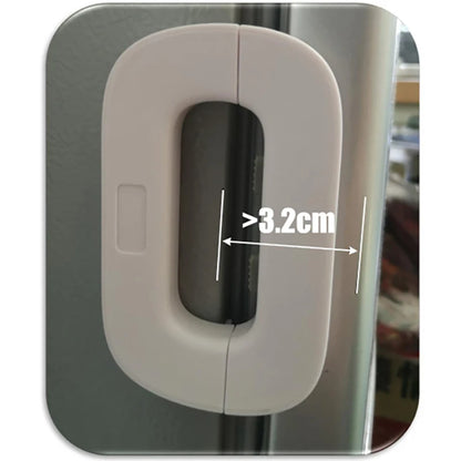 Childproof Refrigerator Lock for Enhanced Safety – Anti-Pinch Hand Protection for Kids – Dedicated Baby Safety Buckles