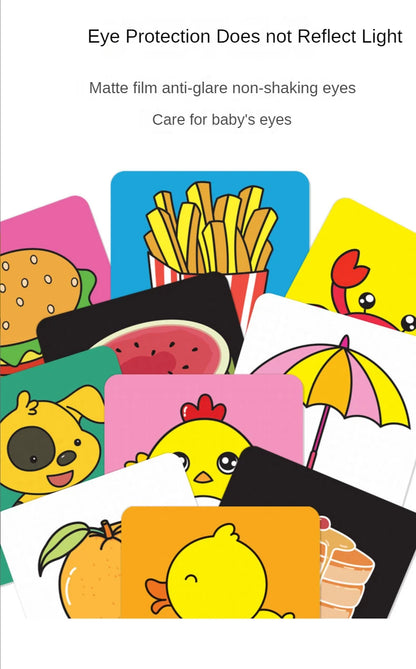 High Contrast Black and White Baby Stimulation Cards for Early Cognitive Development