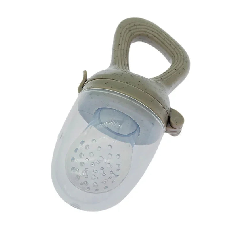 Silicone Baby Fruit Feeder with Protective Cover - Safe Nibbler for Teething and Healthy Snacking