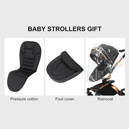 Versatile 3-in-1 Lightweight Baby Stroller for Newborns - Easy-Fold Carriage and Travel Solution