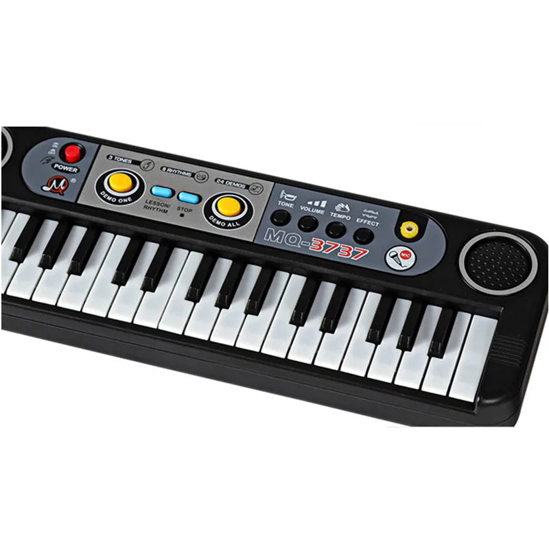 Mini 37-Key Kids Piano Keyboard with Microphone - Educational Musical Instrument for Children