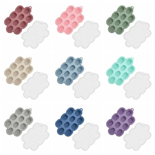 Silicone Baby Food Freezer Tray - 10-Cavity Mold for Homemade Treats and Teething Relief
