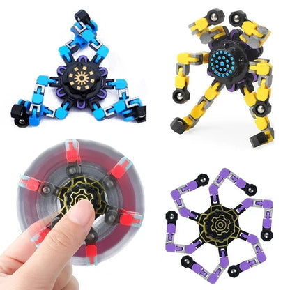 New Deformed Fidget Spinner Chain Toys for Children Antistress Hand Spinner Vent Toys Adult Stress Relief Sensory Gyro Gift