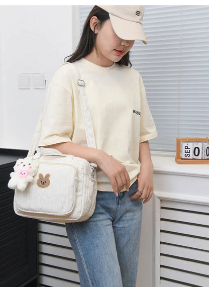 Adorable Bunny-Themed Maternity Diaper Bag - Versatile Lightweight Travel Handbag for Moms and Babies