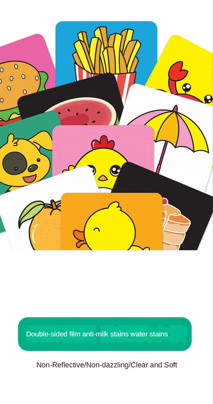 High Contrast Black and White Baby Stimulation Cards for Early Cognitive Development