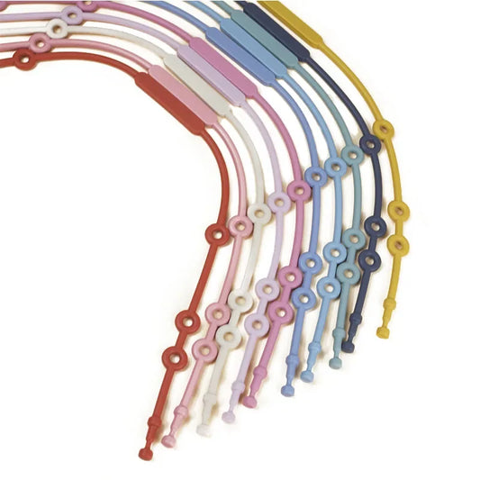 3-Pack Silicone Baby Toy Straps - Cute Cartoon Animal Anti-Lost Pacifier Chains for Strollers and High Chairs
