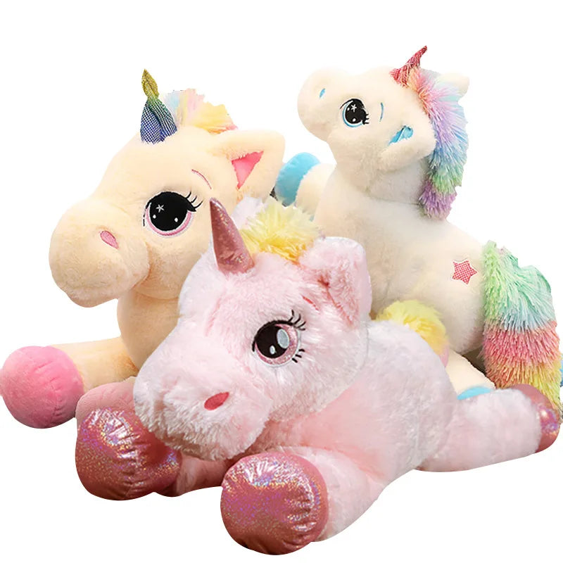 40cm Cute Kawaii Rainbow Unicorn Plush Doll - Perfect Gift for Kids' Birthdays