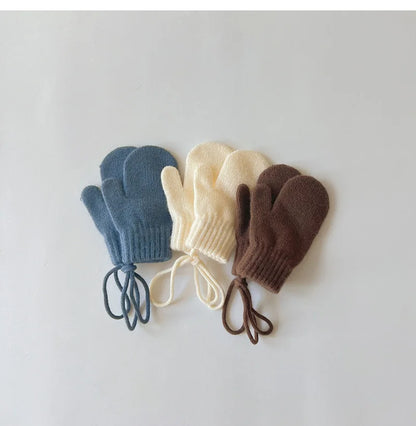 Vibrant Cashmere Baby Mittens for Winter - Knitted Kids Gloves for Boys & Girls (Ages 1-3)
