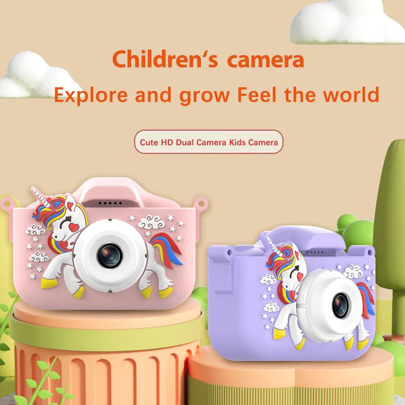 Mini Kids Camera Toys Cute Digital Camera Toy HD 1080P 2.0-inch Kids Camera Record Life Camera For Boy Girl Best Gift