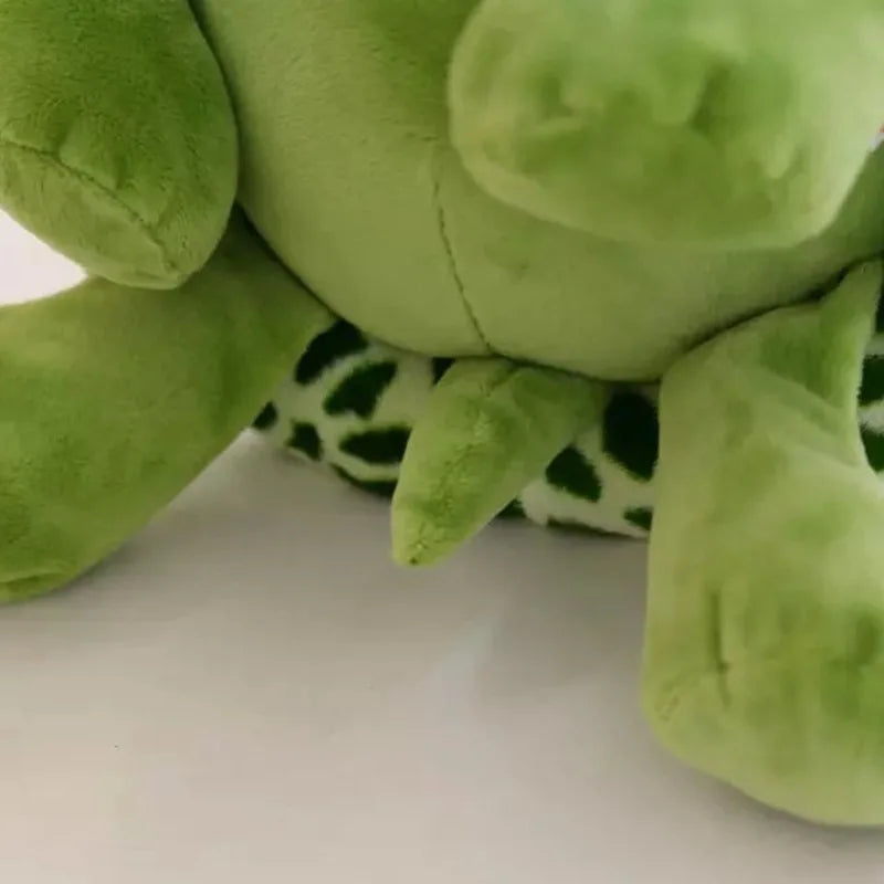 20CM Adorable Green Big-Eyed Turtle Plush Toy - Perfect Birthday Gift for Kids
