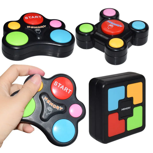 Interactive Kids Memory Game Machine with Lights and Sounds - Fun Educational Puzzle Toy for All Ages