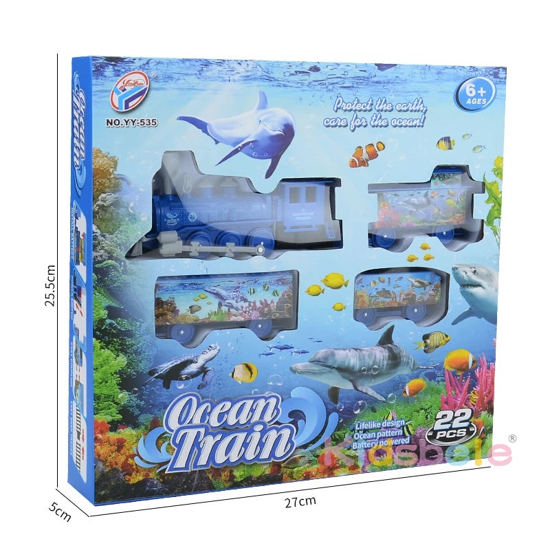 Underwater Expedition Electric Train Set for Kids - Assembled Railway Toy for Young Explorers