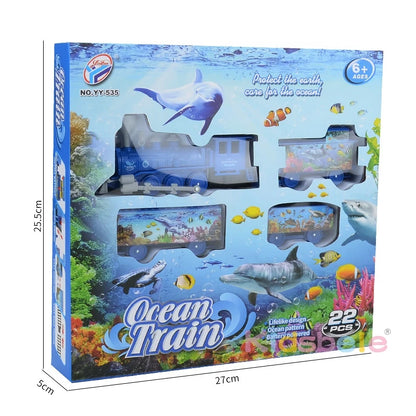 Underwater Expedition Electric Train Set for Kids - Assembled Railway Toy for Young Explorers