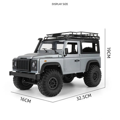 1:12 Scale MN-99S 2.4G 4WD RC Rock Crawler Truck - RTR Remote Control D90 Defender Pickup for Kids and Boys