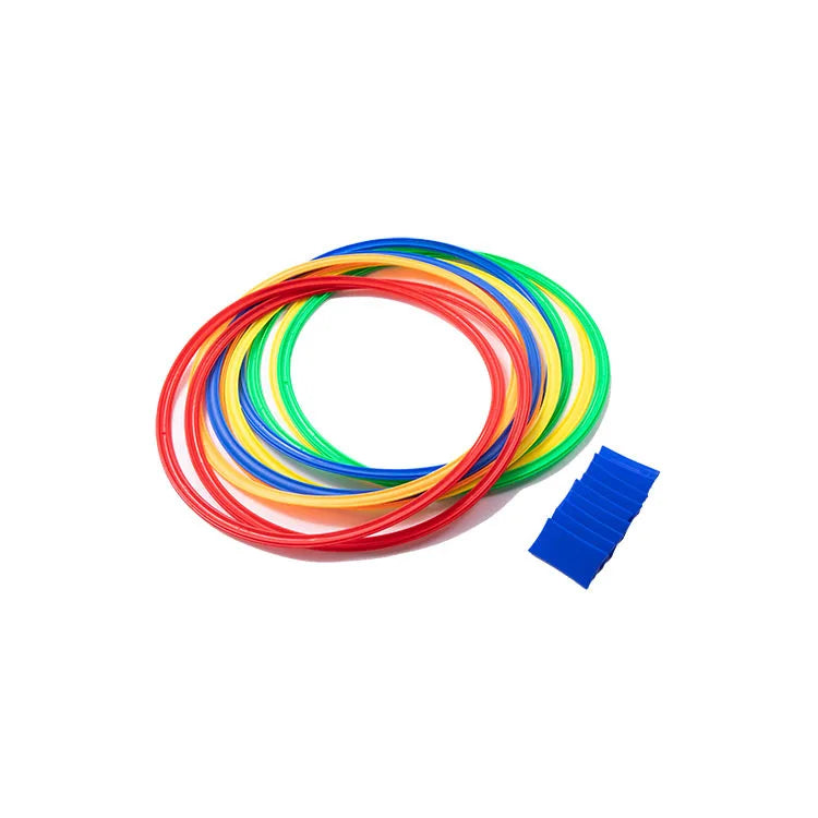Outdoor Colorful Jumping Ring Set - Fun Physical Training Toys for Kids to Grow Taller!
