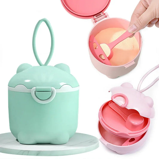 New Baby Milk Powder Portable Cute Pig Food Storage Box Essential Cereal Infant Milk Powder Box Toddle Snacks Container