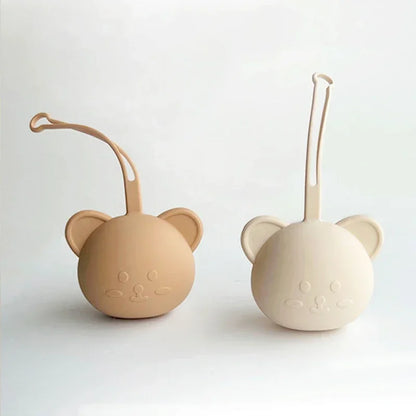 Portable BPA-Free Silicone Pacifier Storage Case for Infants - Soft Teat Holder and Organizer