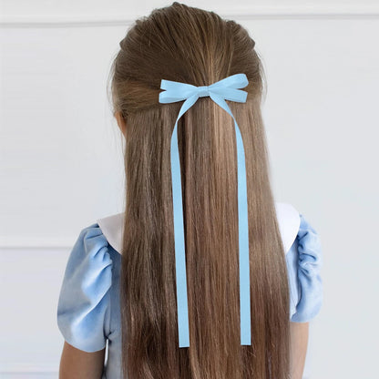 2PCS Adorable Long Tassel Bow Headbands for Girls - Cute Hair Accessories for Parties and Daily Wear