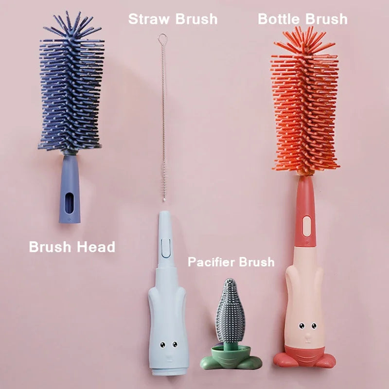 Essential Baby Cleaning Brush Set for Bottles and Pacifiers
