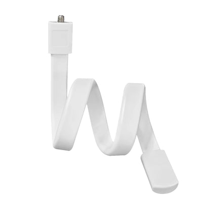 Flexible White Silicone Baby Monitor Mount - No Drilling Cradle Bracket for Safe Camera Placement
