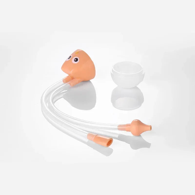 Animal-Themed Baby Nasal Aspirator Cleaner with Silicone Suction Tool for Infants and Toddlers