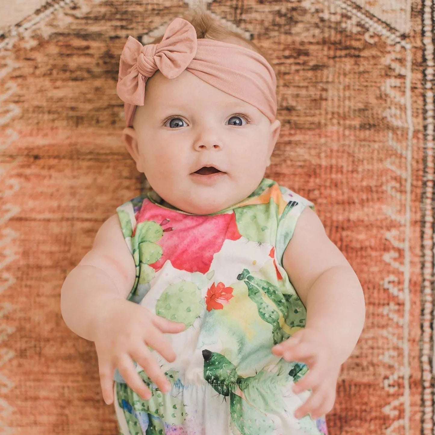 Vibrant Bowknot Hairband for Baby Girls - Elastic Headwear in Candy Colors