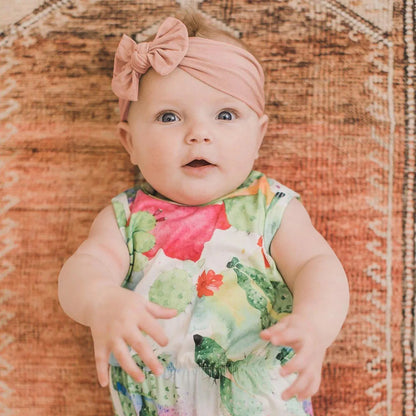 Vibrant Bowknot Hairband for Baby Girls - Elastic Headwear in Candy Colors