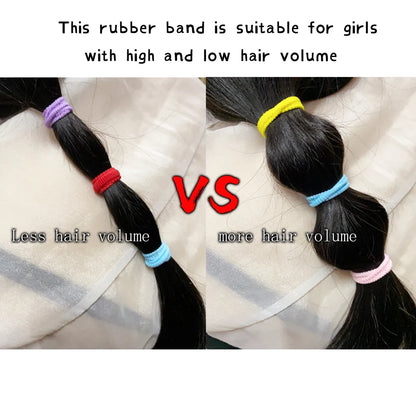 480PCS Vibrant Nylon Elastic Hair Ties for Girls – Colorful Ponytail Holders & Scrunchies for Fashionable Kids