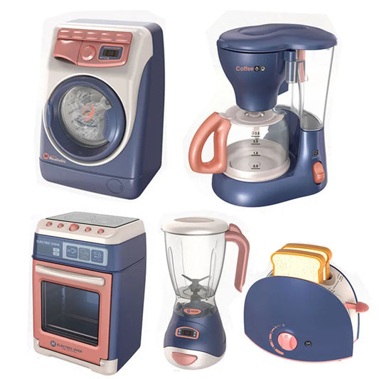 Creative Kitchen Play Set: Washing Machine, Oven, and More for Kids Ages 3-14+