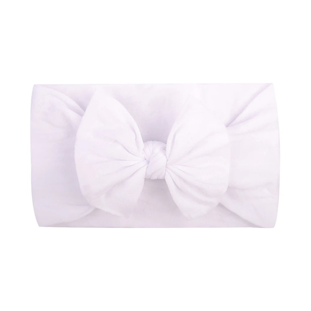 Vibrant Bowknot Hairband for Baby Girls - Elastic Headwear in Candy Colors