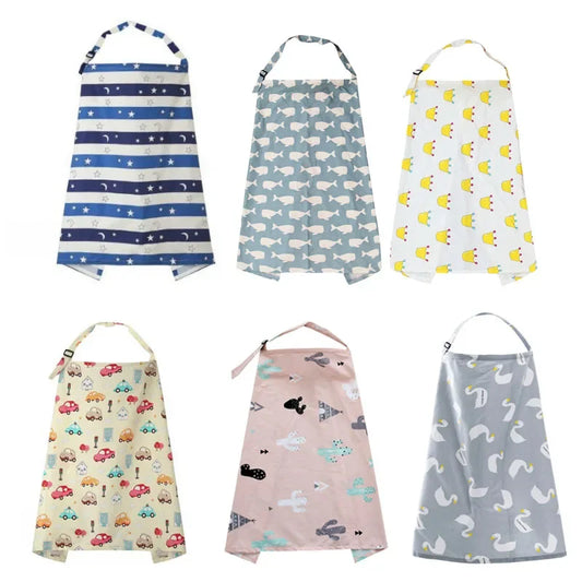 Adjustable Breastfeeding Privacy Cover for Moms - Breathable Nursing Poncho with Peek-a-Boo Design
