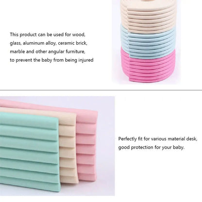 2m Baby Corner Protector Foam Bumper Strip with Free Double-Sided Tape for Child Safety