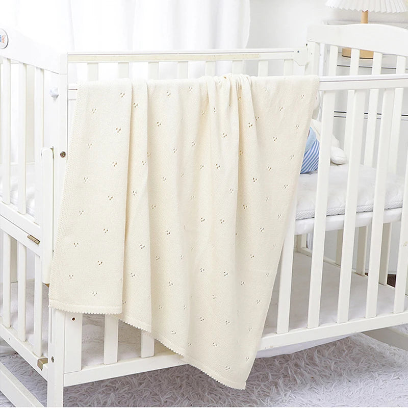 Baby Blankets Super Soft Newborn Cotton Knit Month Stroller Nursery Swaddle Wrap Quilts 90*70cm Infant Boy Girl Sleeping Covers