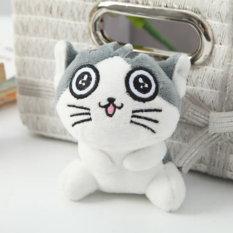 Adorable 10cm Kawaii Plush Cat Keychain Soft Toy for Kids and Collectors