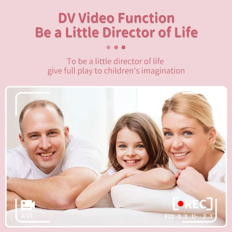 Kids Digital Camera Smart Instant Printing Digital Camera Portable Mini Camera Toys Thermal Print Camera Selfie Camera