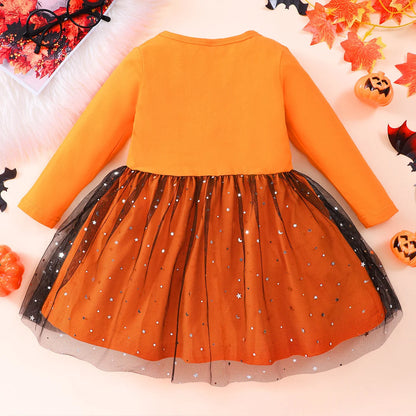 Prowow 1-6Y Toddler Girl Halloween Costume Dresses For Girls Cosplay Black Cat Bat Princess Party Dress Kids Halloween Costume