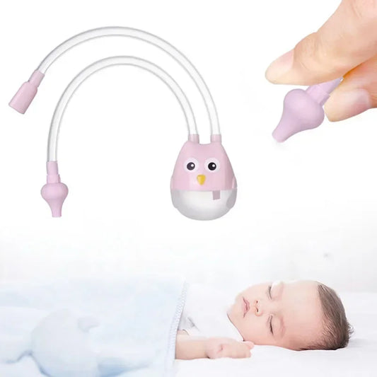 Animal-Themed Baby Nasal Aspirator Cleaner with Silicone Suction Tool for Infants and Toddlers