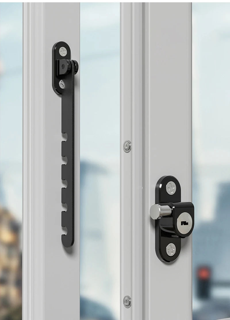 Adjustable Child Safety Window Locks - Anti-Fall Bracket for Baby Security and Protection