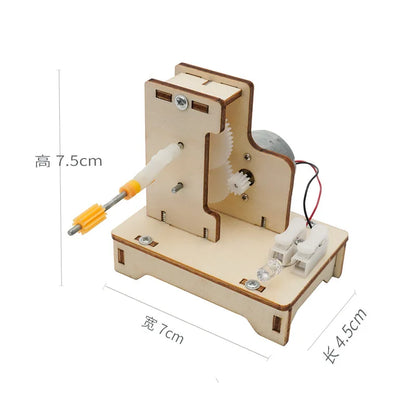 STEM Electric Hand Generator Kit - Educational Wooden Puzzle for Young Scientists