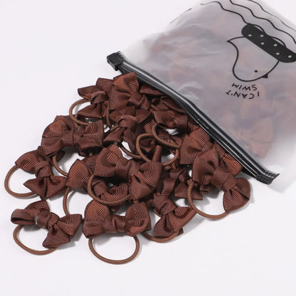 5-Pack Kids Hair Accessories with Bow Scrunchies - Elastic Hair Ties for Girls and Babies