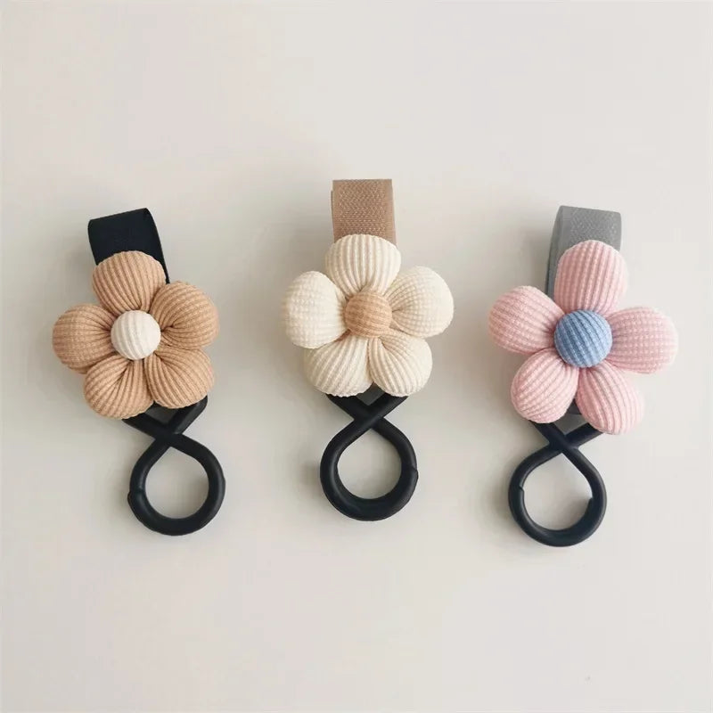 Sweet Flower Stroller Accessory: Charming Hook for Bags and Essentials