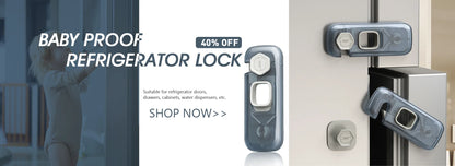 Baby Safety Drawer and Cabinet Lock Set - Anti-Pinch Refrigerator Lock for Childproofing