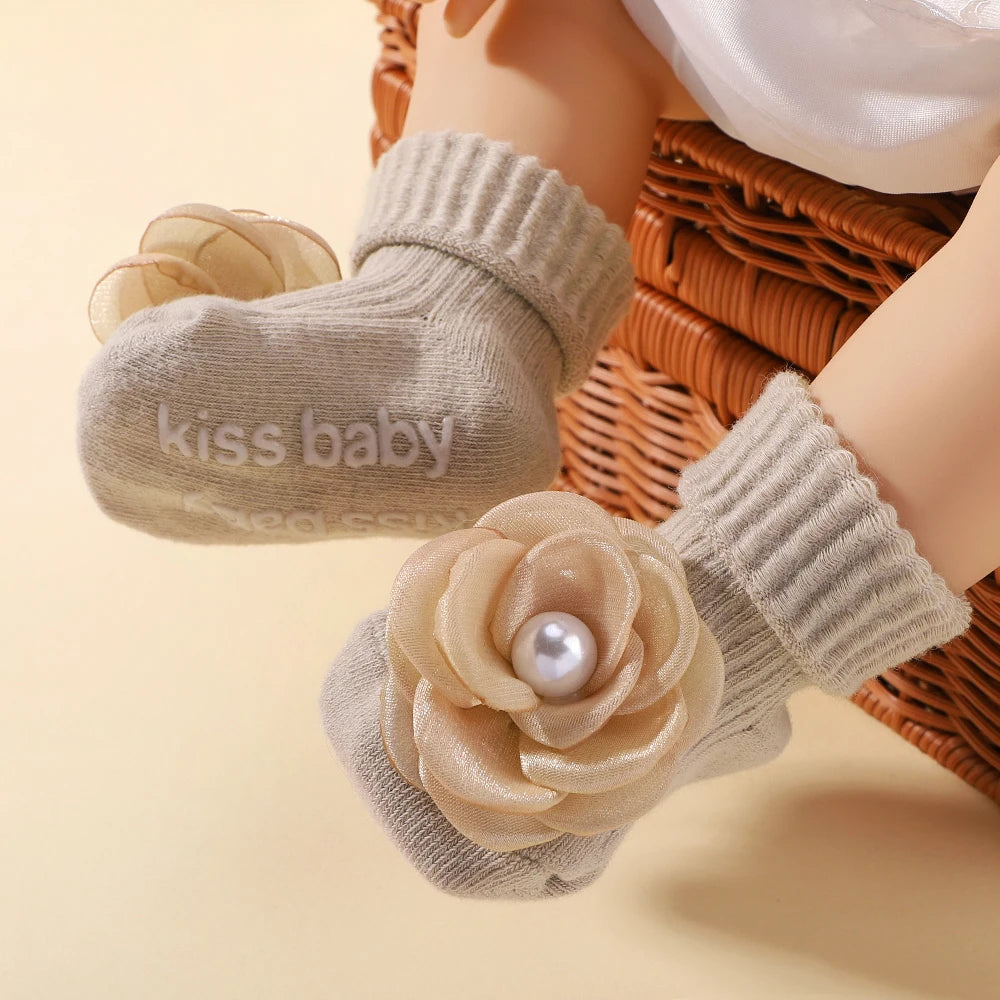 Adorable Infant Cartoon Socks and Headband Set for Newborns - Non-Slip, Breathable, Perfect for Photos and Gifts
