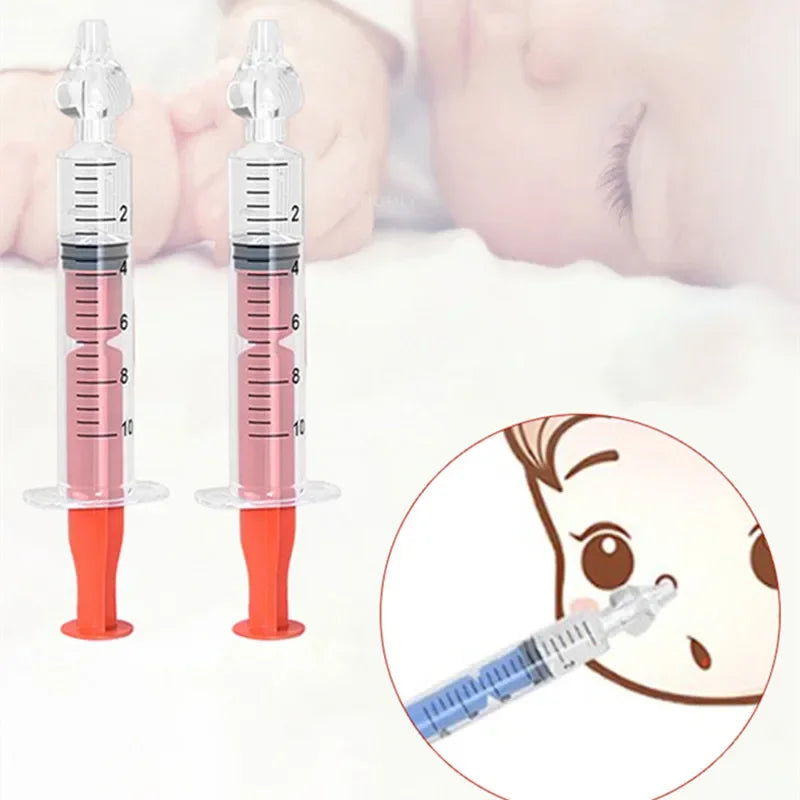 Needle Tube Nasal Aspirator Syringe Baby Nose Cleaner Baby Rhinitis Nasal Washer Reusable Nasal Irrigator Washing for Children