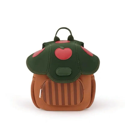 Adorable Mushroom-Themed Kids Backpack for Kindergarten - Cute Zipper Bag for Boys and Girls, Perfect for Travel and Snacks