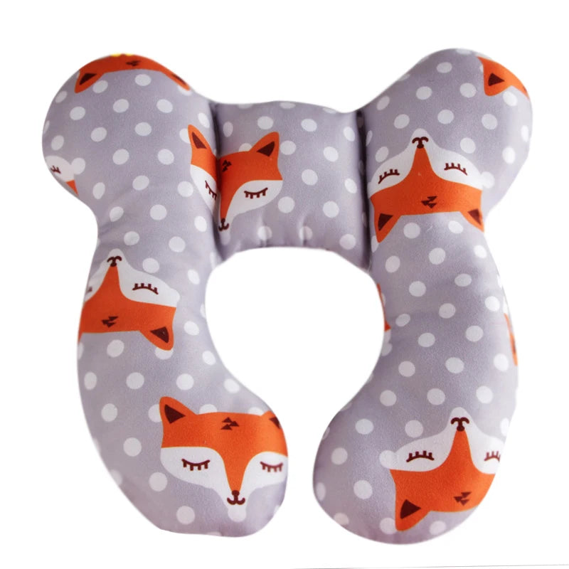 U-Shape Headrest Neck Support Pillow for Newborns & Toddlers, Travel Car Seat Cushion for Ages 0-3 Years