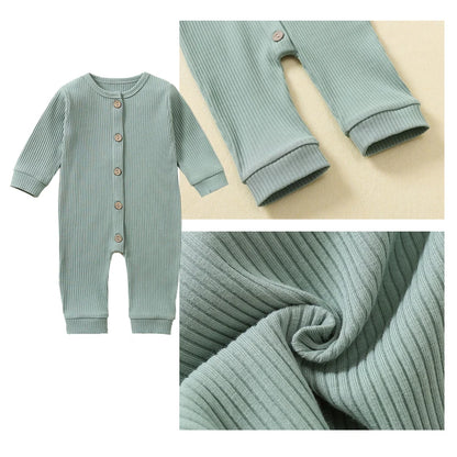 2-Pack Cozy Newborn Baby Rompers for Autumn and Spring - Soft Sleepsuits and Jumpsuits in Multiple Colors