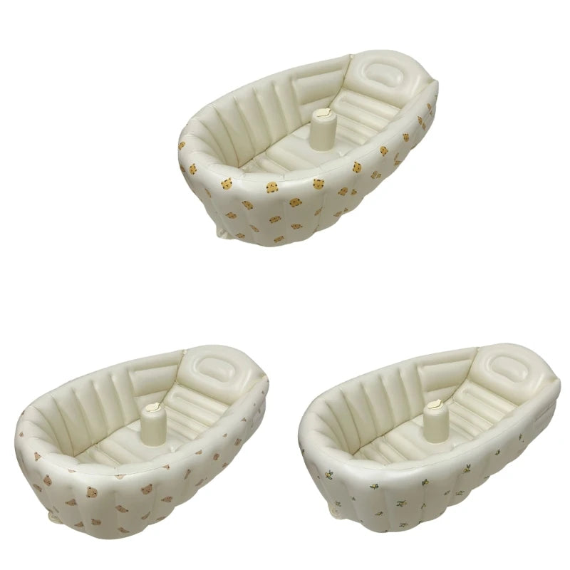 Inflatable Baby Bathtub and Paddling Pool for Newborns - Travel-Friendly Summer Fun for Toddlers