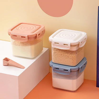 Portable Baby Formula and Snack Dispenser with Scoop, BPA Free Travel Containers